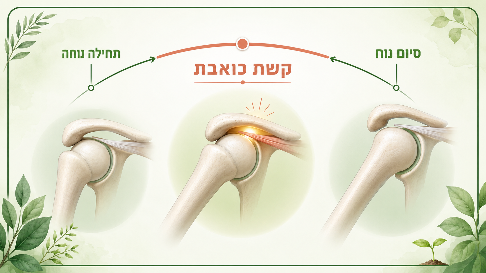 כאב בכתף בהרמת היד - הקשת הכואבת בין 60 ל-120 מעלות
